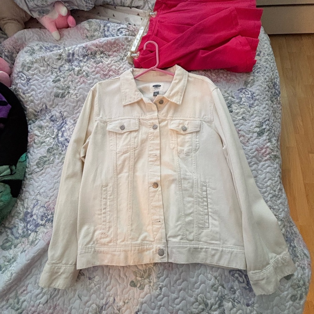 Old Navy White Jean Jacket